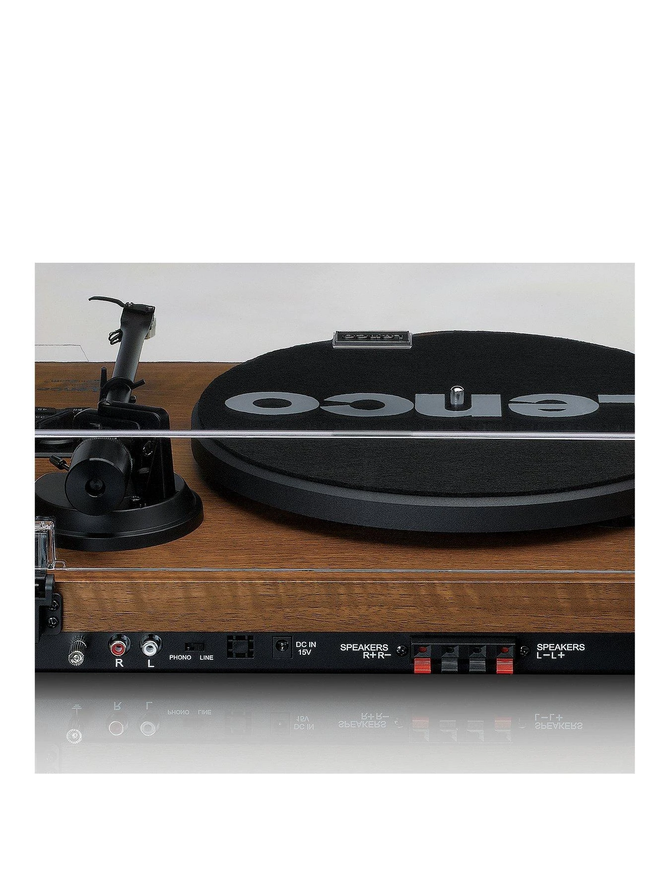 Lenco LS-480WD Turntable With Bluetooth And External Speakers - Wood 5 Lenco LS-480WD Turntable With Bluetooth And External Speakers - Wood - Image 3