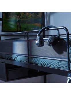 X Rocker Contra Mid-Sleeper Reversible Gaming Bunk Bed -NARA Computer Shop VOXO6 SQ4 0000000004 BLACK SLd1