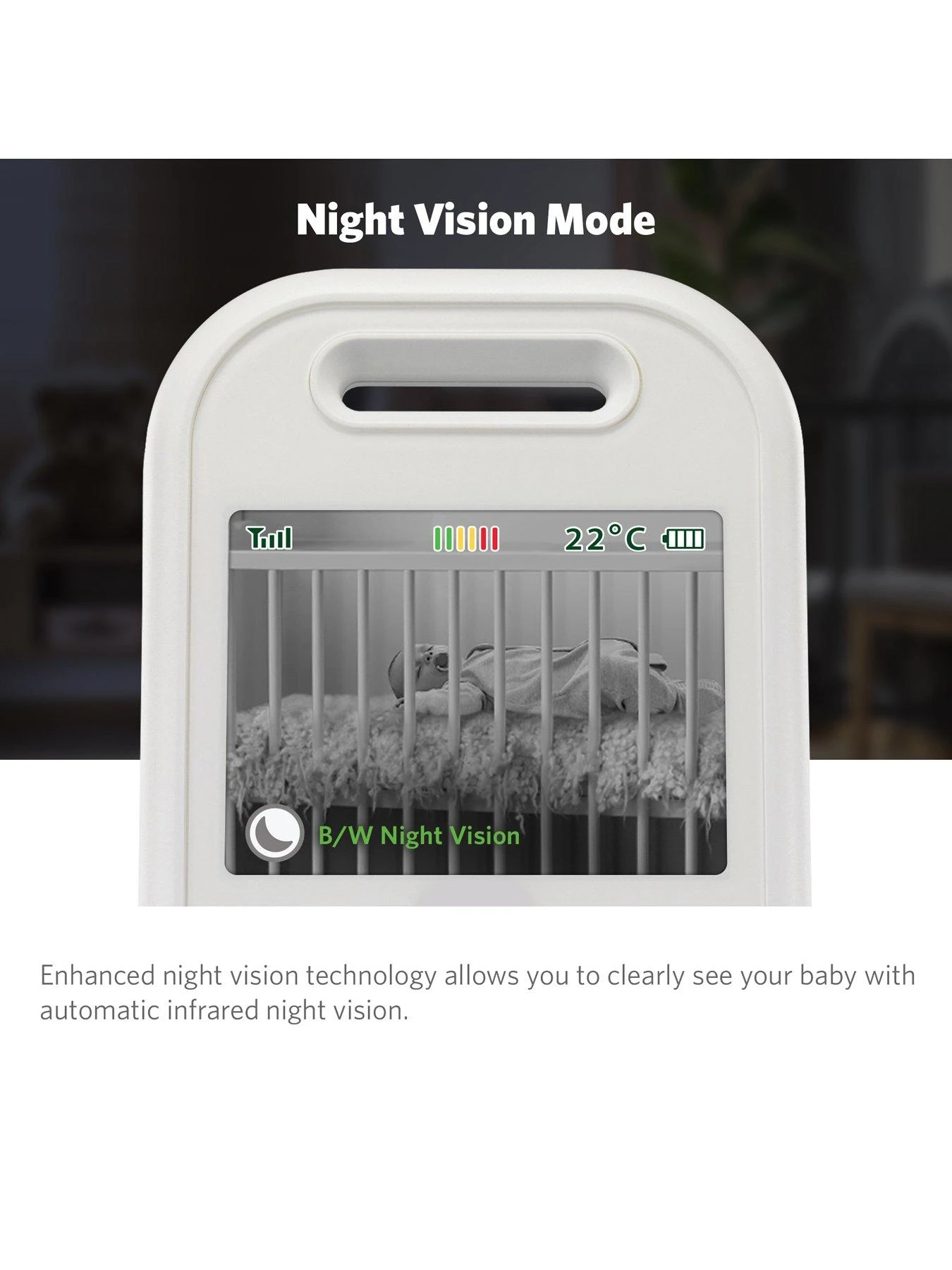 LeapFrog LF2413 2.8 Inch Video Baby Monitor 8 LeapFrog LF2413 2.8 Inch Video Baby Monitor - Image 6