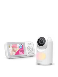 VTech VM3263 2.8 Inch Digital Video Baby Monitor With Adjustable Camera And Night Light -NARA Computer Shop VP3UR SQ2 0000000013 WHITE SLf