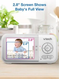 VTech VM3263 2.8 Inch Digital Video Baby Monitor With Adjustable Camera And Night Light -NARA Computer Shop VP3UR SQ6 0000000013 WHITE SLd2