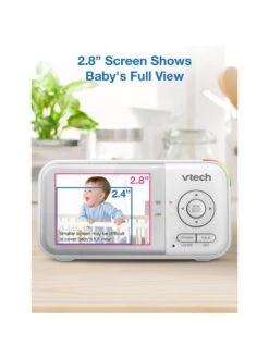 VTech VM3263 2.8 Inch Digital Video Baby Monitor With Adjustable Camera And Night Light -NARA Computer Shop VP3UR SQ7 0000000013 WHITE DGy