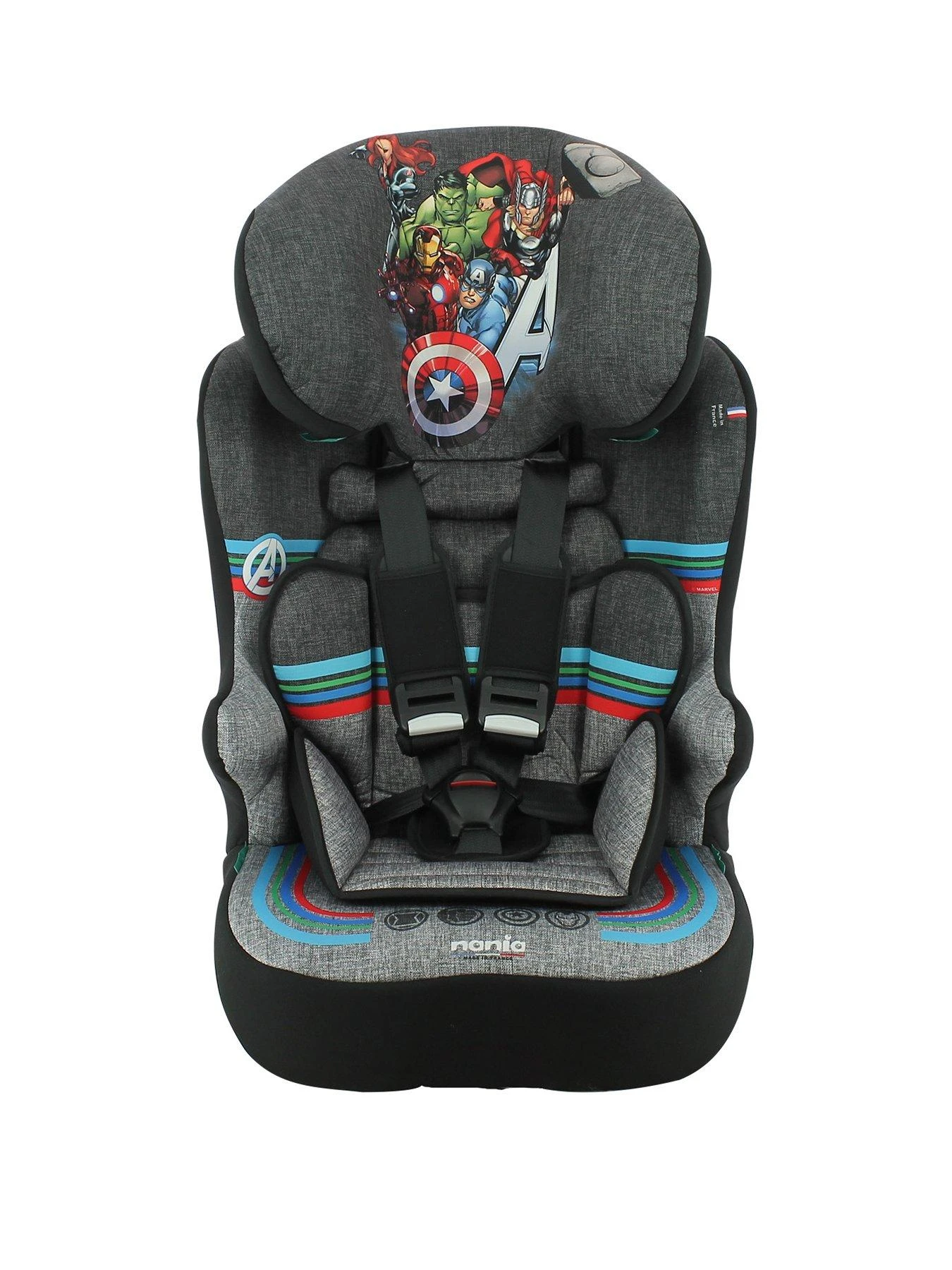 Marvel Avengers Race I Belt Fitted High Back Booster Car Seat - 76-140cm (approx. 9 Months To 12 Years) 3 Marvel Avengers Race I Belt Fitted High Back Booster Car Seat - 76-140cm (approx. 9 Months To 12 Years)