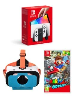 Nintendo Switch OLED White + VR Switch Headset + Pick Your Game! -NARA Computer Shop VP6GI SQ4 0000000013 WHITE SLd
