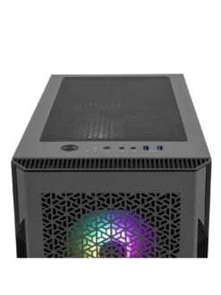 PCSpecialist Fusion R60 Gaming Desktop Bundle - RTX 4060, AMD Ryzen 5, 16GB RAM, 1TB SSD With 23.8in MSI Monitor, Keyboard & Mouse -NARA Computer Shop VPPX2 SQ6 0000000004 BLACK SLd2
