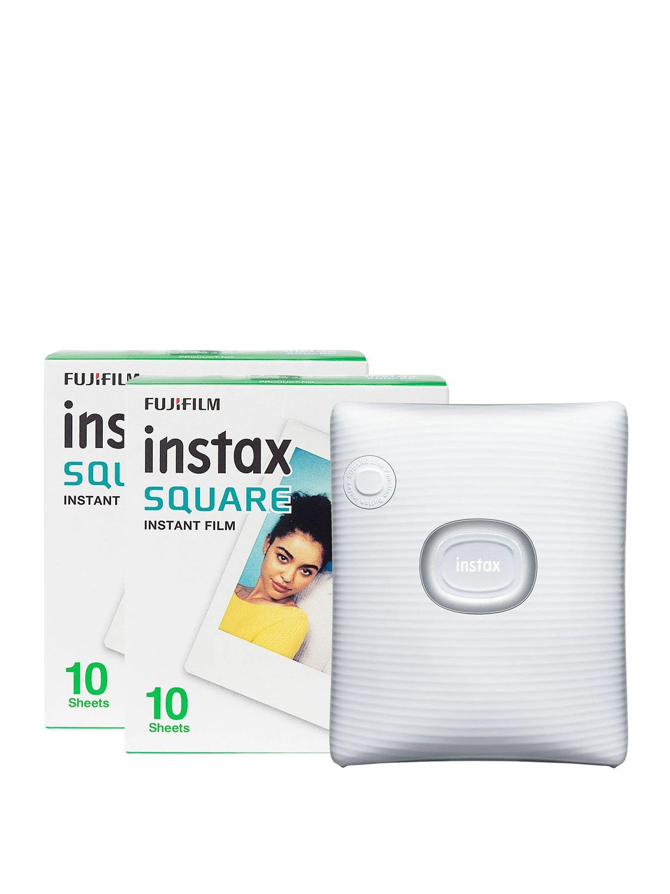 Fujifilm Instax Square Link Wireless Smartphone Photo Printer(20 Shots) - White 3 Fujifilm Instax Square Link Wireless Smartphone Photo Printer(20 Shots) - White