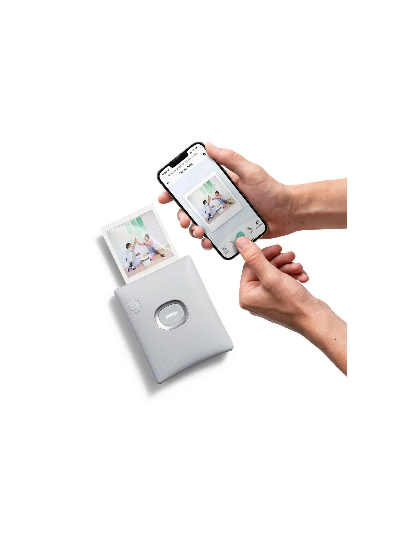 Fujifilm Instax Square Link Wireless Smartphone Photo Printer(20 Shots) - White 8 Fujifilm Instax Square Link Wireless Smartphone Photo Printer(20 Shots) - White - Image 6