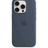 Apple IPhone 15 Pro Silicone Case With MagSafe - Storm Blue -NARA Computer Shop VPYV5 SQ1 0000000020 BLUE SLf