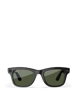 Ray-Ban | Meta Wayfarer (Standard) Smart Glasses - Shiny Black, G15 Green