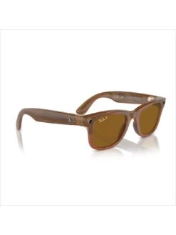 Ray-Ban | Meta Wayfarer (Standard) Smart Glasses - Shiny Caramel Transparent, Polarised Brown -NARA Computer Shop VQ2VM SQ4 0000000099 N A SLd
