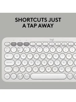 Logitech Pebble Keys 2 K380s, Multi-Device Bluetooth Wireless Keyboard, Slim And Portable - Off White -NARA Computer Shop VQ3D4 SQ4 0000000013 WHITE SLd