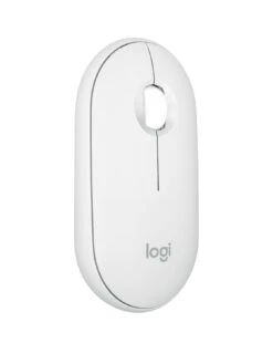 Logitech Pebble Mouse 2 M350s Slim Bluetooth Wireless Mouse, Lightweight, Quiet Clicks - Off White