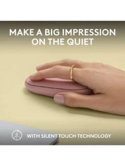 Logitech Pebble Mouse 2 M350s Slim Bluetooth Wireless Mouse, Lightweight, Quiet Clicks - Rose -NARA Computer Shop VQ3D7 SQ5 0000000063 PINK SLd1