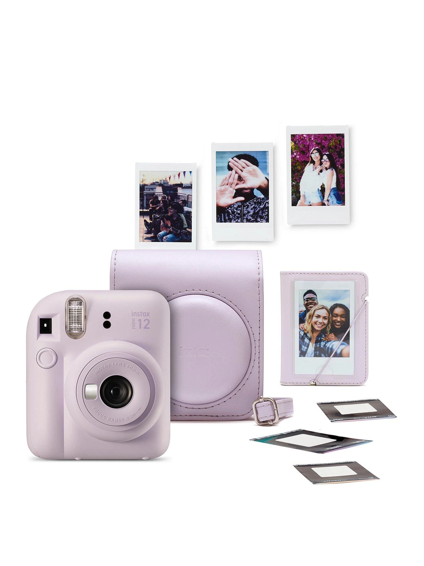 Fujifilm Instax Instax Mini 12 Camera Kit Including Case Album 10 Shots & Stickers - Lilac 3 Fujifilm Instax Instax Mini 12 Camera Kit Including Case Album 10 Shots & Stickers - Lilac