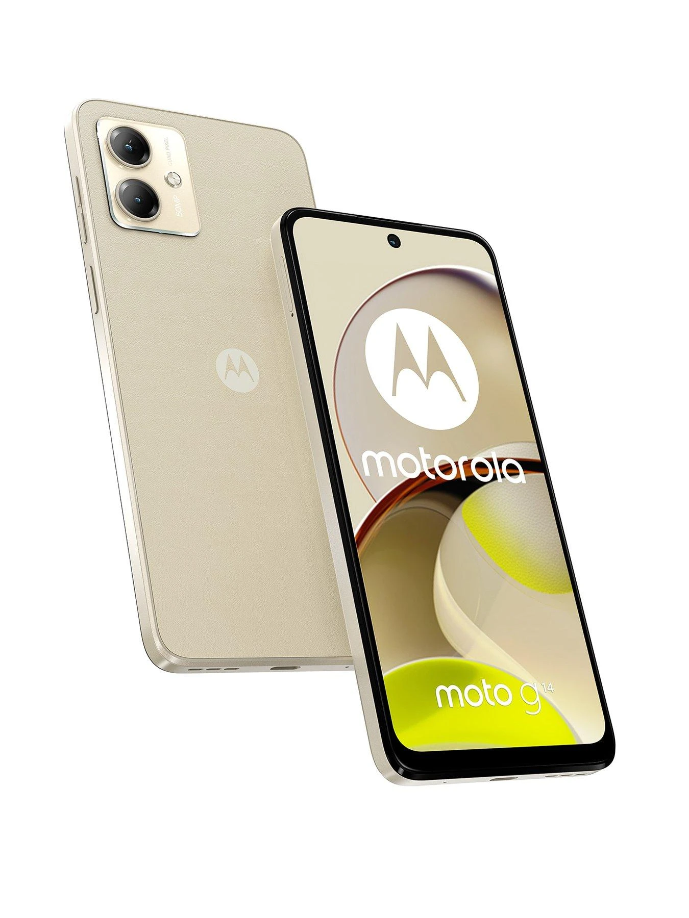 Motorola Moto G14 4GB RAM + 128GB Storage - Butter Cream, Vegan Leather 3 Motorola Moto G14 4GB RAM + 128GB Storage - Butter Cream, Vegan Leather