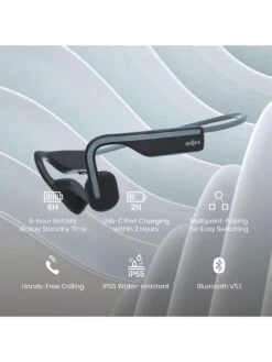 Shokz OpenMove Bone Conduction Headphones -NARA Computer Shop VRGA2 SQ6 0000000005 GREY SLd2
