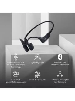 Shokz OpenRun Mini Bone Conduction Wireless Headphones -NARA Computer Shop VRGA6 SQ6 0000000004 BLACK SLd2