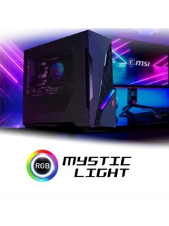 MSI MAG Infinite S3 Gaming Desktop - RTX 4060 Ti, Intel Core I7, 16GB RAM, 1TB SSD -NARA Computer Shop VRM0O SQ4 0000000004 BLACK SLd