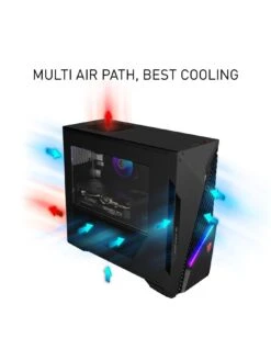 MSI MAG Infinite S3 Gaming Desktop - RTX 4060 Ti, Intel Core I7, 16GB RAM, 1TB SSD -NARA Computer Shop VRM0O SQ5 0000000004 BLACK SLd1
