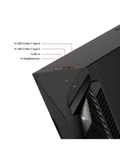 MSI MAG Infinite S3 Gaming Desktop - RTX 4060 Ti, Intel Core I7, 16GB RAM, 1TB SSD -NARA Computer Shop VRM0O SQ7 0000000004 BLACK SLd3