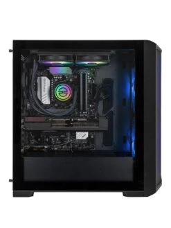 PCSpecialist Fusion A70X Gaming Desktop - Lian Li 215, 12GB Radeon RX 7700 XT, AMD Ryzen 7, 16GB RAM, 1TB SSD -NARA Computer Shop VROC5 SQ2 0000000004 BLACK SLb