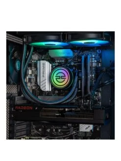 PCSpecialist Fusion A70X Gaming Desktop - Lian Li 215, 12GB Radeon RX 7700 XT, AMD Ryzen 7, 16GB RAM, 1TB SSD -NARA Computer Shop VROC5 SQ3 0000000004 BLACK SLa