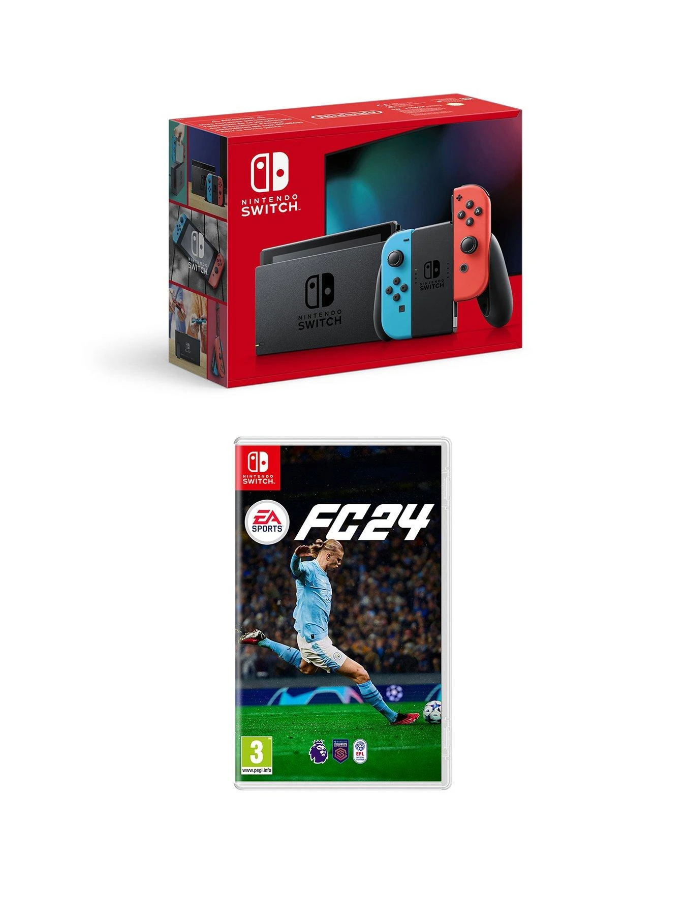 Nintendo Switch Neon Console 1.1 & EA SPORTS FC SWITCH 3 Nintendo Switch Neon Console 1.1 & EA SPORTS FC SWITCH