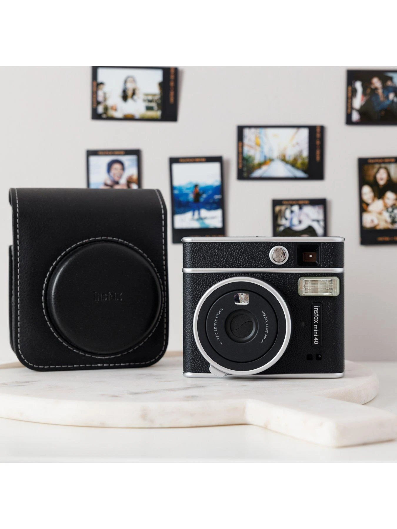 Fujifilm Instax Instax Mini 40 Instant Camera With 10 Shot Contact Sheet Deco Film And Case - Black 8 Fujifilm Instax Instax Mini 40 Instant Camera With 10 Shot Contact Sheet Deco Film And Case - Black - Image 6
