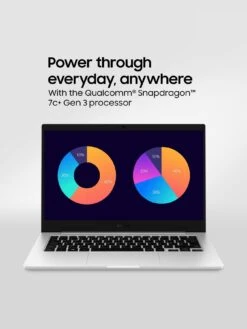 Samsung Galaxy Book2 Go 5G 14-in, Snapdragon 7c+ Gen 3 Processor, 4GB RAM, 128GB Storage -NARA Computer Shop VRX7G SQ4 0000000035 SILVER SLd