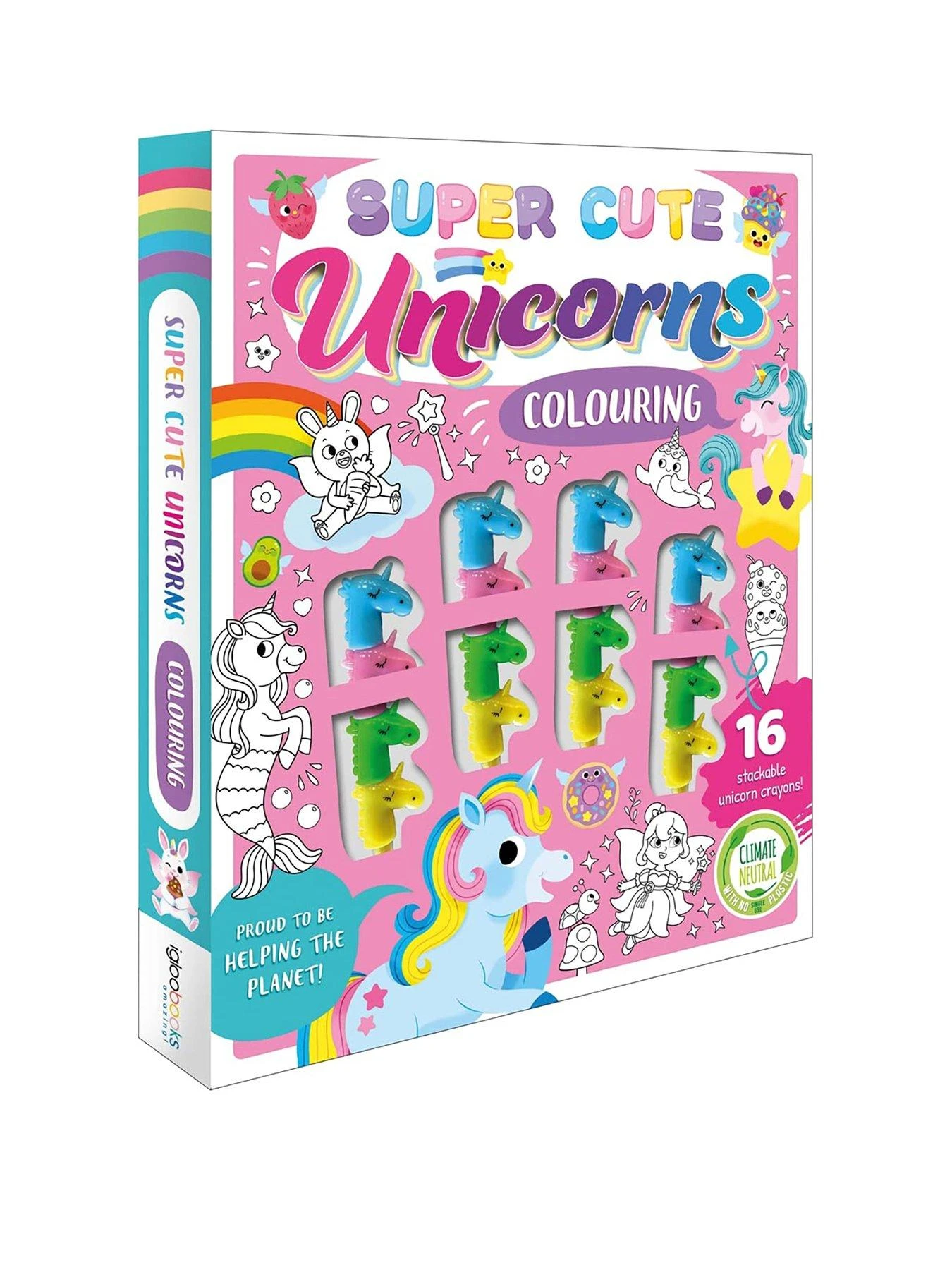 Unicorn Super Cute Unicorns Colouring Book & Crayon Set 3 Unicorn Super Cute Unicorns Colouring Book & Crayon Set
