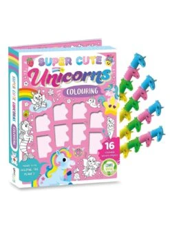 Unicorn Super Cute Unicorns Colouring Book & Crayon Set 6 Unicorn Super Cute Unicorns Colouring Book & Crayon Set -NARA Computer Shop VS2PG SQ3 0000000099 N A SLd