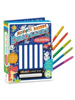 Robots, Racers, Dinosaurs Colouring Book & Pen Set -NARA Computer Shop VS2Q1 SQ3 0000000099 N A SLd