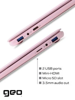 Geo Geobook 110 11.6in 4GB 128GB Windows 11 Pink Laptop, Headset, Mouse And Sleeve Bundle 13 Geo Geobook 110 11.6in 4GB 128GB Windows 11 Pink Laptop, Headset, Mouse And Sleeve Bundle -NARA Computer Shop VS584 SQ5 0000000063 PINK SLd1