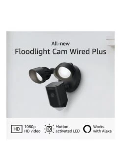 RING Floodlight Cam Wired Plus -NARA Computer Shop VS6FN SQ2 0000000004 BLACK SLb