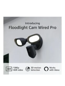 RING Floodlight Cam Wired Pro -NARA Computer Shop VS6FP SQ2 0000000004 BLACK SLb