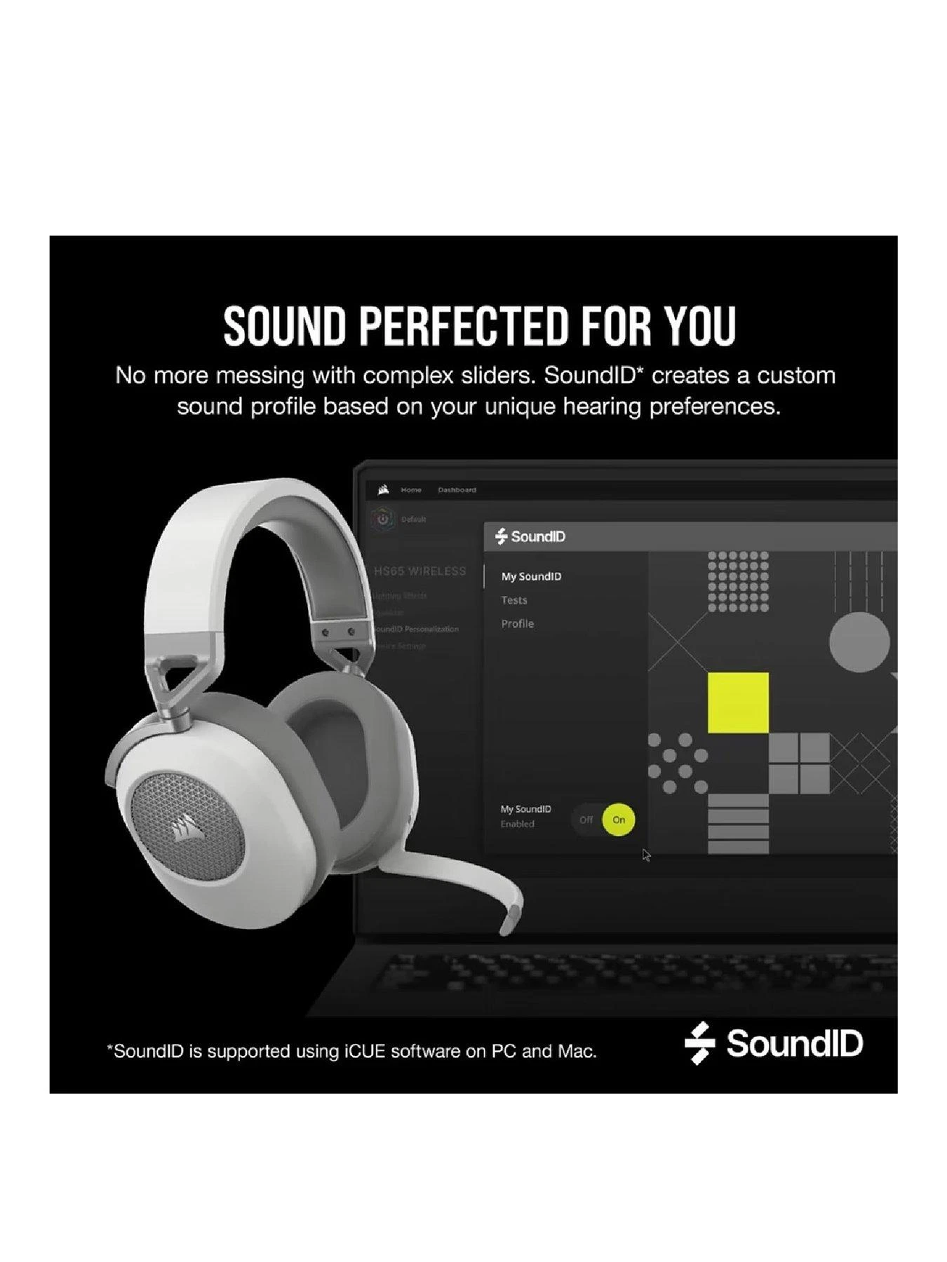 CORSAIR HS65 Wireless White 5 CORSAIR HS65 Wireless White - Image 3